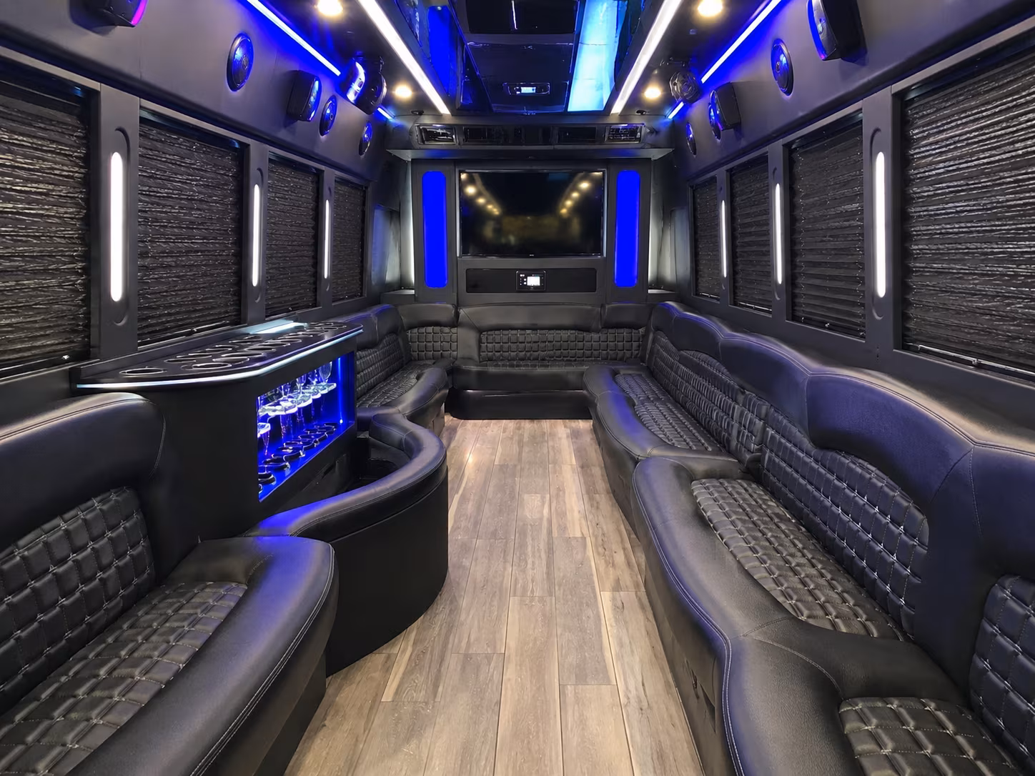 affordable brooklyn park prom party bus prices split across your group